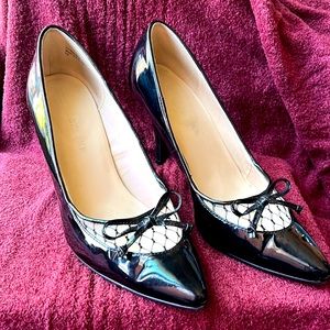 Audrey Brooke patent leather shoes